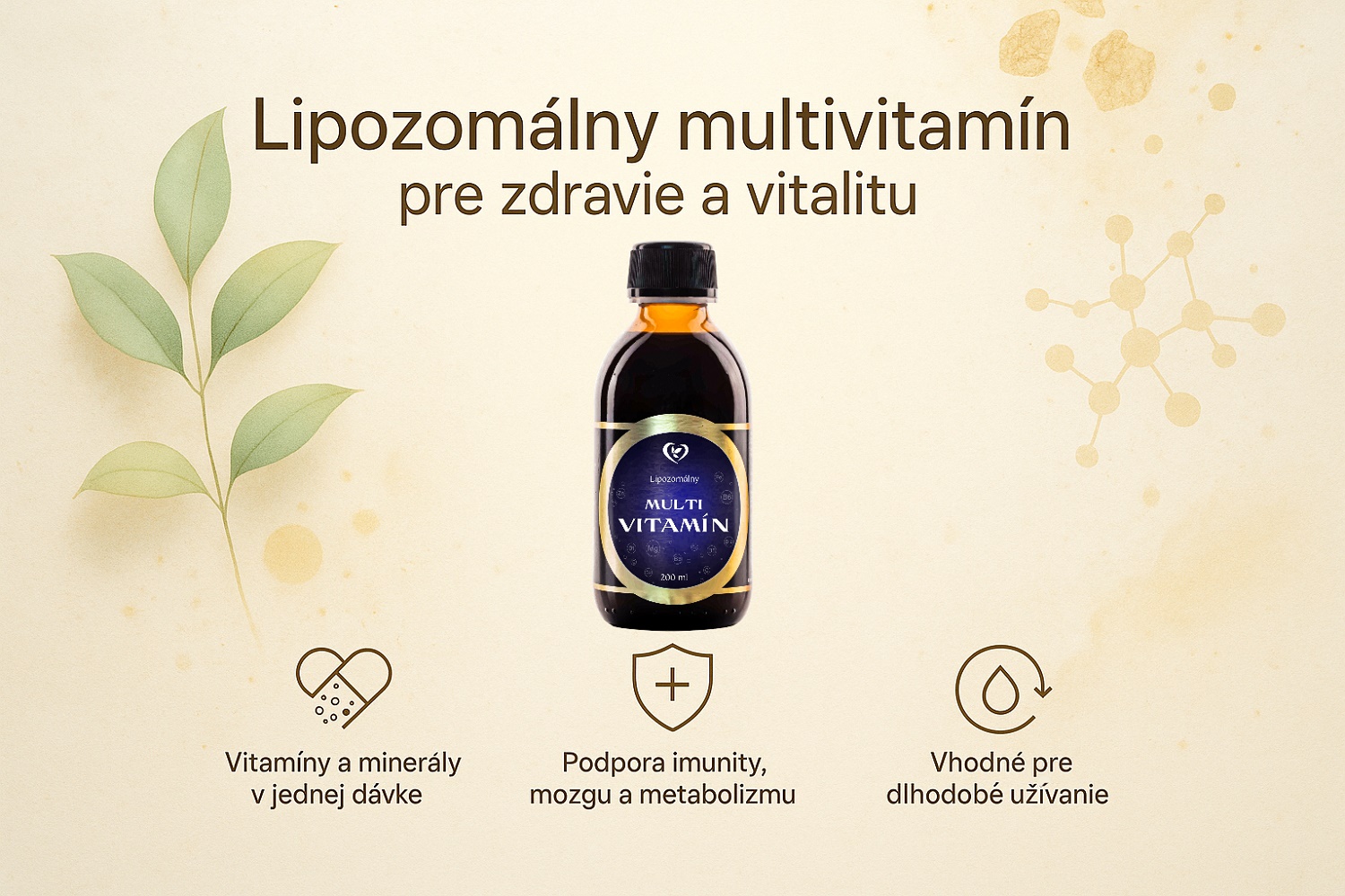 Zdravy svet lipozomalny multivitamin 200 ml popis